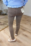 Charlie B Twill Slim Leg Pant Truffle