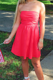 Party Please Tube Dress Red