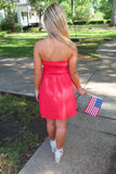Party Please Tube Dress Red