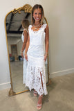 The Night Before Lace Midi Dress