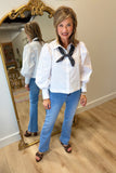 Renuar Jean w Chain Detail Blue Wash