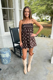 Pie & Polka Dots Tunic Dress Brown