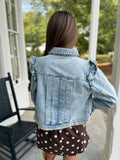 Layered Up Ruffled Denim Jacket