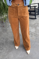 Another Love Anabel Corduroy Front Pocket Pant Spice