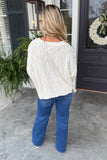 Cream and Cozy Cable Knit Sweater