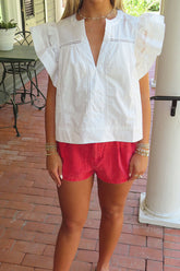 Flutter Me Pretty Top White
