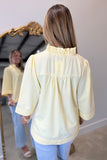 Sunshine Warm 3/4 Sleeve Blouse