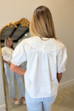Latice Lace Blouse White
