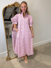 Pink Bouquet Breeze Midi Dress