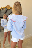 Picnic in the Park Blouse Blue