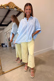 Plaid in Blue Blouse