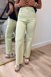 Hug Me Tight Jeans Chartreuse