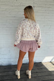 Blushing Breeze Leopard Tie Sweater
