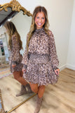 Wild About You Leopard Dress Brown