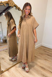 Fallon Faux Suede Dress Came