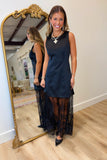 Lexi Lace Maxi Dress Black