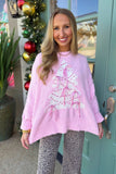 Decked in Bows Sweater Pink