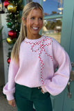 Candy Land Bow Sweater Pink
