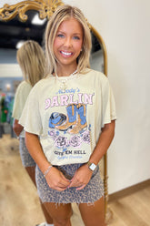 Nobody's Darlin Vintage Graphic Tee Oatmeal