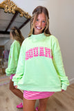 E Squared Mock Neck Sweatshirt Strawberry Shortcake