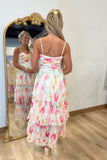 Sunset Petals Maxi Dress
