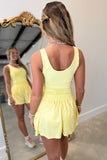 Breezy Flutter Romper Yellow