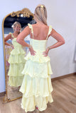 Lemon Cream Maxi Dress