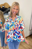 Bold Floral Blouse
