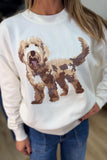 Puppy Love Sweater Cream