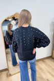 Girls in Pearls Sweater Black