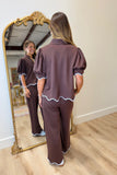 Cozy but Cute Pant Set Brown