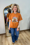 Brushstroke Turkey Tee Orange