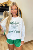 Malibu Tennis Club Crewneck Sweatshirt Grey