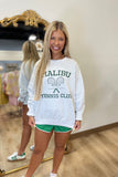 Malibu Tennis Club Crewneck Sweatshirt Grey