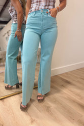 Dear John Fiona Wide Leg Jean Oil Blue