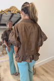 Fall Feeling Top Brown