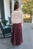 Fall Classic Midi Skirt Wine