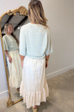Buttercream Bloom Midi Skirt