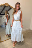 Seabreeze Sage Midi Shirt Dress