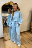 Winters Blues Cropped Set
