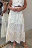 Sunny Meadow Eyelet Skirt Set Yellow