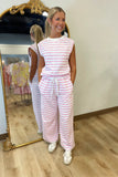 Travel in Style 2 Piece Pant Set Pink