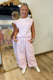 Travel in Style 2 Piece Pant Set Pink