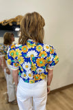 Floral Breeze Top Blue