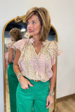 Sweet Pleats Blouse Pink