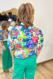 Floral Watercolor Blouse