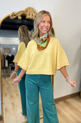 Fall Fest Short Sleeve Sweater Butter