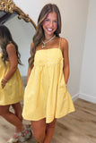 Good as Gold Button Dress