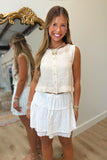 Juliet Lace Skirt White