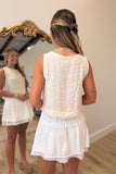 Juliet Lace Skirt White